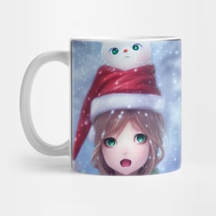 Christmas anime girl Mug